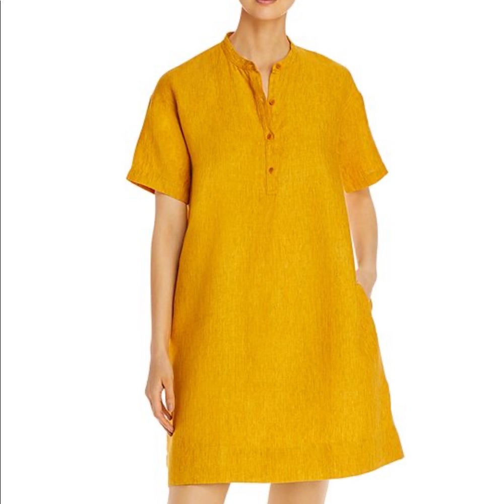 Eileen Fisher Mandarin Collar Dress